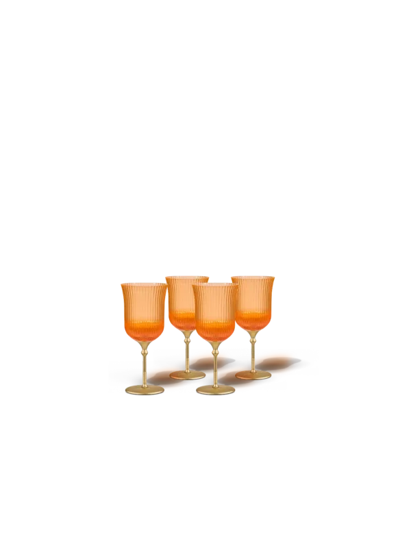 Sun_Glasses_Wine_Set_OO_01_-_Front_1200x1600_WEB Sun Glasses Wine Set of 4 / Orchard Orange